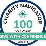 Logotyp Charity Navigator med budskapet "Ge med förtroende"